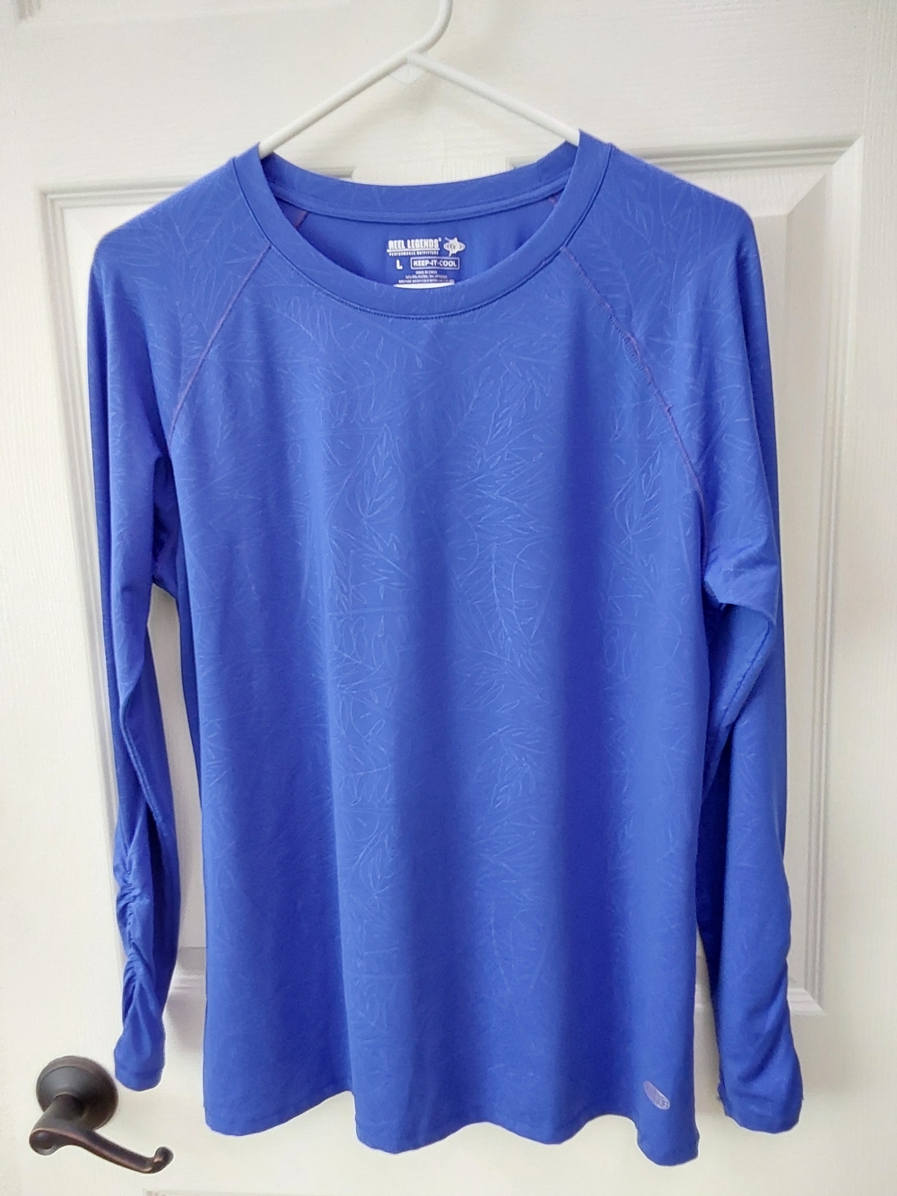 Reel Legends Long Sleeve Performance Tee - Blue